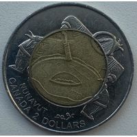 Канада 2 доллара 1999 г. Образование провинции Нунавут