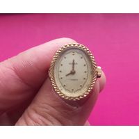 Часы-перстень ЧАЙКА.Позолоченные.Не на ходу