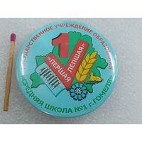 Знак. Государственное учреждение образования. Средняя школа N1 г. Гомеля