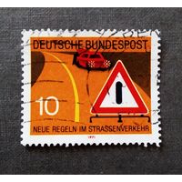 Марка Германия 1971 год Правила дорожного движения