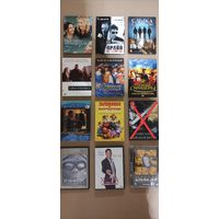 DVD, CD диски с фильмами, сериалами и музыкой.