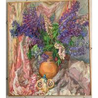 Меляшкевич Ф.Ф "Лубін і парцалянавы слонік", 2017г. Холст, масло, размер 62х72 см.