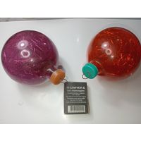 Ёлочные игрушки  Шарики , Кремлевская игрушка ,толстое стекло .