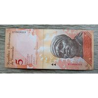 Werty71 Венесуэла 5 боливаров 2007 UNC банкнота