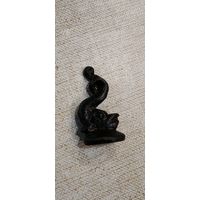 ПЕЧАТЬ СТАРИННАЯ, БРОНЗА, РУКОЯТКА В ВИДЕ РЫБЫ, КОНЕЦ 17 СЕРЕДИНА  18 ВЕКА