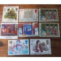 Марки Великобритании. Сборный лот.