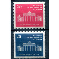 ГДР - 1958г. - 10 лет магистрату - 2 марки - полная серия, MNH [Mi 665-666]. #1-GG-24-A-1