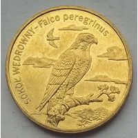 Польша 2 злотых 2008 г. Сапсан