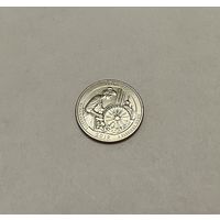 1/4 долллара 2019 Национальный исторический парк Лоуэлл двор S с рубля