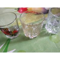 Винтажные рюмки 3 шт.