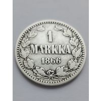 1 марка 1866 год (для Финляндии)