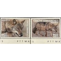 Марки Турция 2025 фауна волки хищники   MNH