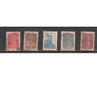 РСФСР-1922, (Заг.100-104) гаш. ,   Стандарт, (полная серия)