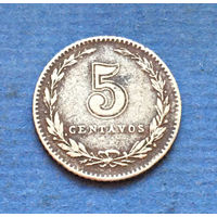 Аргентина 5 сентаво (центаво) 1908