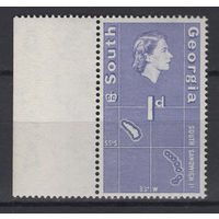 Фолкленды 1963** Южная Георгия  Карта SG#2