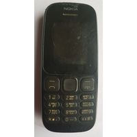 Кнопочный - Nokia 105 (TA-1034) Dual SIM, черный, АРМИЯ, б-у