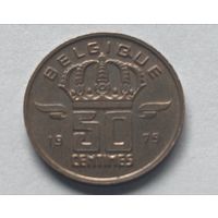 Бельгия. 50 сантимов 1979 года.