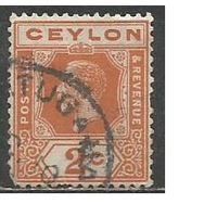 Цейлон. Король Георг V. 1911г. Mi#166.