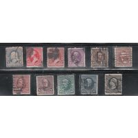 США-1890-1893, (Скотт.219-229), гаш. , Стандарт, Президенты ,