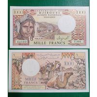 Джибути 1000 франков 1988 г UNC
