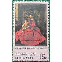 Австралия 1978. Живопись. Мадонна и ребенок