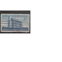 США-1956, (Мих.695), гаш. ,Букер Вашингтона(одиночка),