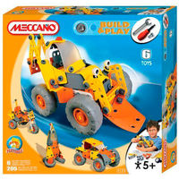 Конструктор Meccano(Франция),Бульдозер),205 деталей,возраст +5,можно собрать 6 моделей поочередно