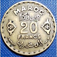 Марокко 20 франков 1952 г.