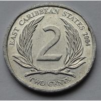Восточные Карибы, 2 цента 2004 г.