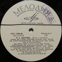 Надежда Обухова (меццо-сопрано) - Песни и романсы