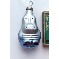 Ёлочная игрушка. Бегемотик. Н-62.