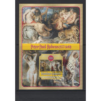 Габон 2023 Искусство Живопись Картины Нидерландский живописец Питер Пауль Рубенс Фил.гашение