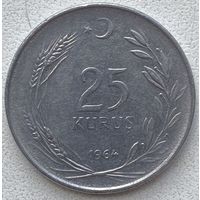 Турция 25 курушей 1964 г.
