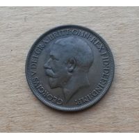 Великобритания, полпенни 1916 г., Георг V (1910-1935)
