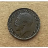 Великобритания, полпенни 1916 г., Георг V (1910-1935)