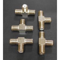 Переходник 3 гнезда F, (F-тройник) 5 штук c 1 рубля