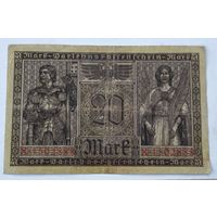 1918 год Германия 20 марок