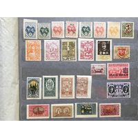 Литва Центральная (Средняя, Cродковая) Набор Чистых Марок