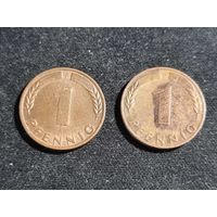 ФРГ 1 пфенниг 1970 F D