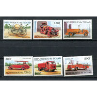 Чад - 1998 - Пожарные машины - (незнач. пятно на клее у ном. 150 и 400) - [Mi. 1863-1868] - полная серия - 6 марок. MNH.  (Лот 55JR)-T3P50