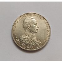 3 марки 1913 г. 900пр., Пруссия.Германия.
