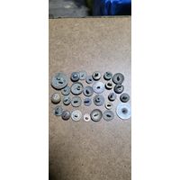 Набор старых пуговиц 27 штук