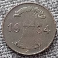 1 рейхспфенниг 1934 J