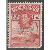 Золотой берег. Король Георг VI. Крепость Кристиансберг. 1938г. Mi#107.