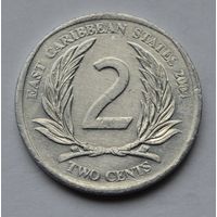 Восточные Карибы, 2 цента 2004 г.