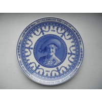 Тарелка декоративная Wedgwood, Елизавета Королева мать, 1900-2002.
