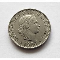 Швейцария 20 раппенов, 1960
