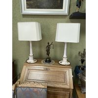 Пара настольных ламп . Оникс