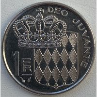 Монако 1 франк 1986 г.