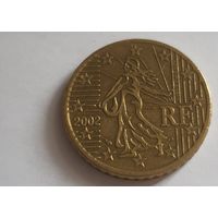 Франция 2002 50 евроцентов